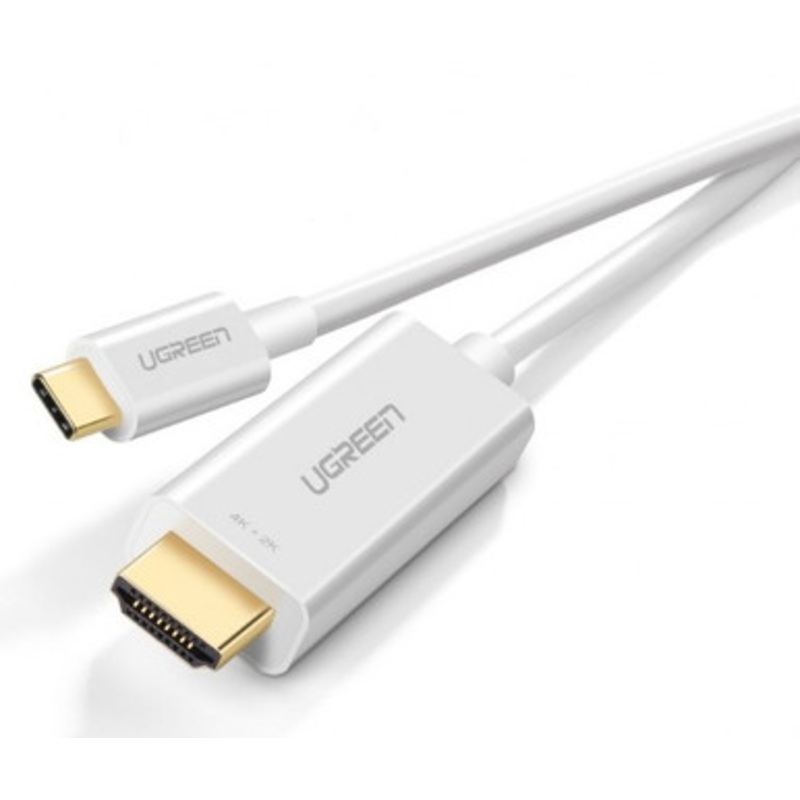 UGreen USB-C to 4k HDMI Male Cable, 1.5M White | 30841