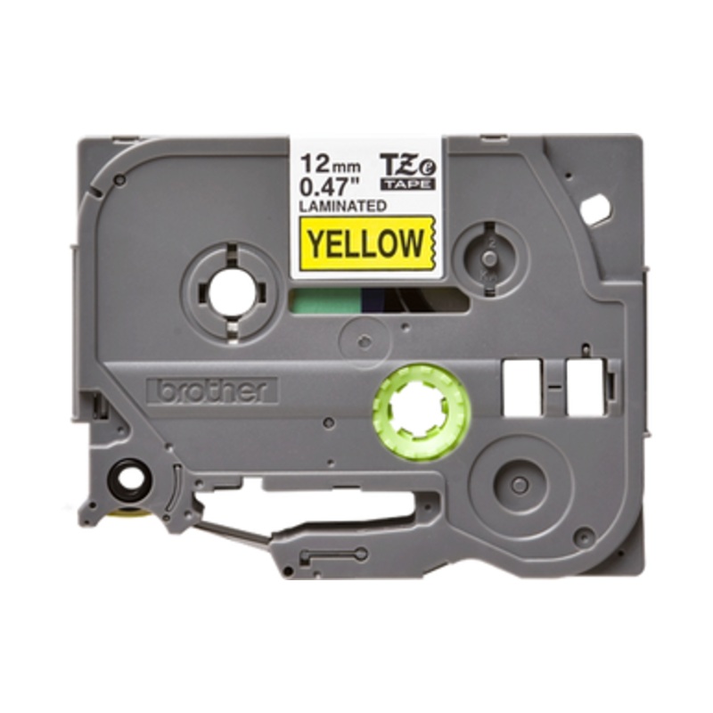 Brother Labelling Tape  Black on Yellow, 12mm wide | TZe-631