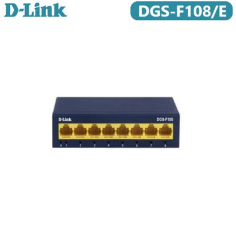 D-Link 8 Port 100/1000Mbps Unmanaged Switch  | DGS-F108