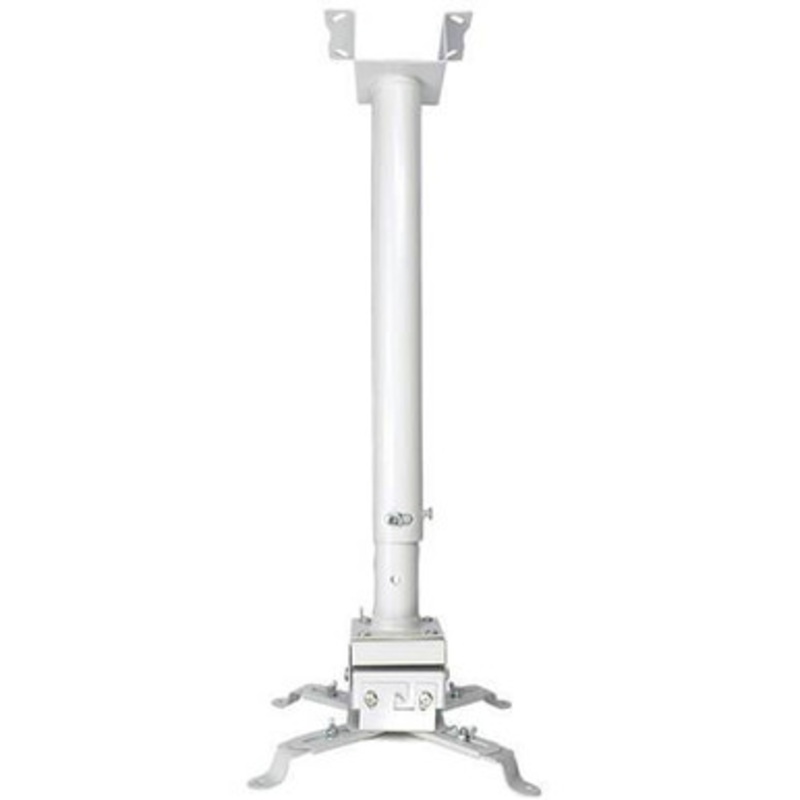 SkyPro Projector Ceiling /wall Mount Adjustable 38cm~62cm Black/White Cold-rolling steel, Supports up to 8 kg | IB3862