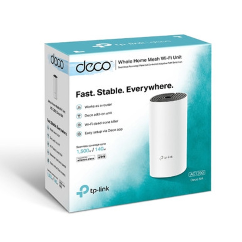TP-Link AC1200 Whole Home Mesh WiFi System | Deco M4 (1 Pack)