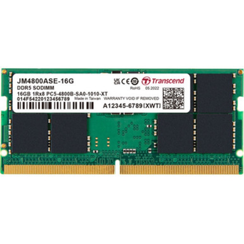 Transcend  16GB 4800Mhz  DDR5 Laptop RAM  | JM4800ASE-16G