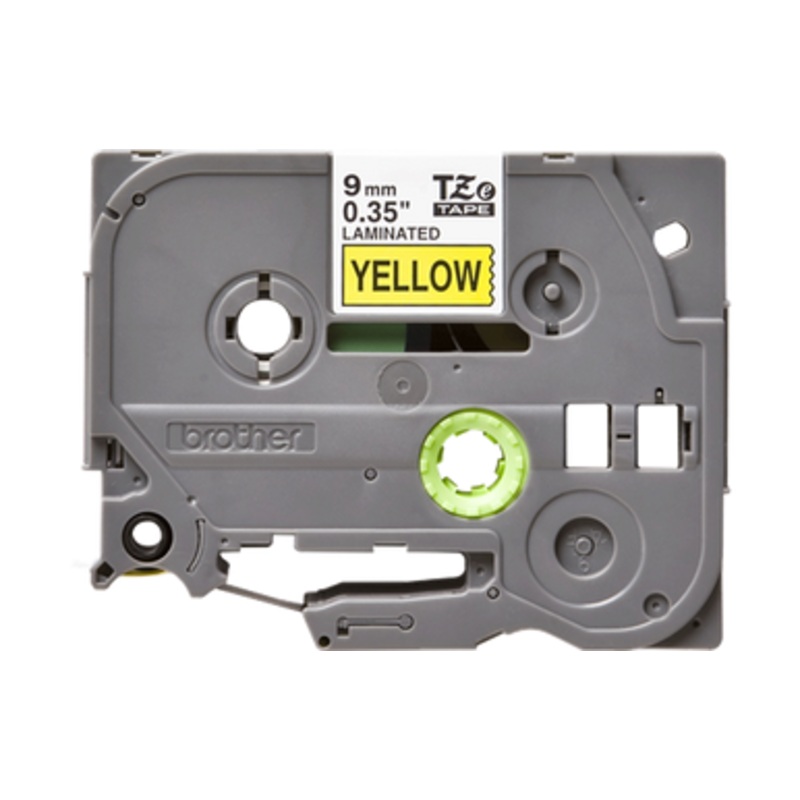 Brother Labelling Tape Cassette  Black on Yellow, 9mm wide | TZe-621
