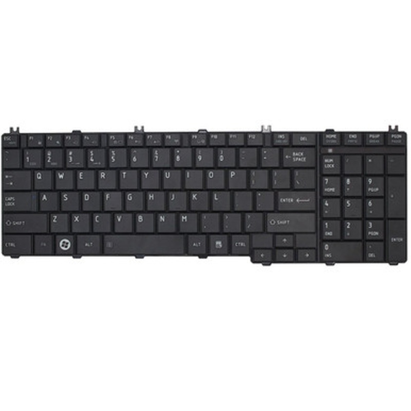 Compatible Replacement Laptop Keyboard for TOSHIBA C660 – C650 – L655 – L665 Black /V114326CK1 / BLACK