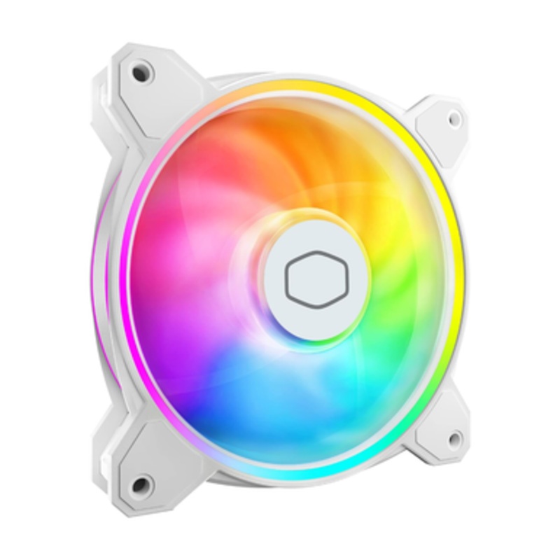 Cooler Master MasterFan MF140 Halo 2 ARGB LEDs Rings , White | MFL-B4DW-16NP2-R2