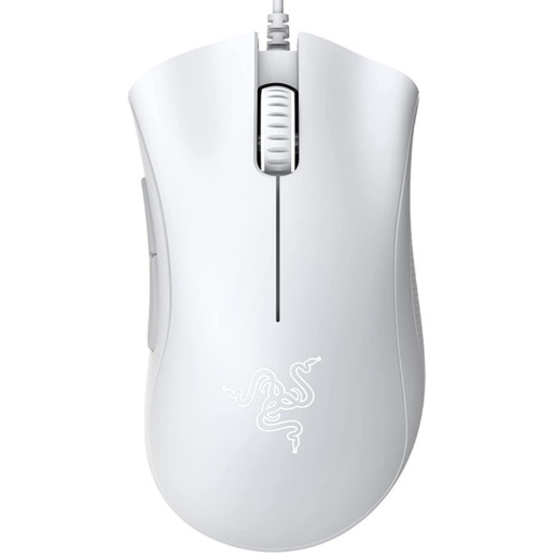 Razer DeathAdder Essential Gaming Mouse – 5 Programmable Buttons, Mercury White | RZ01-03850200-R3M1