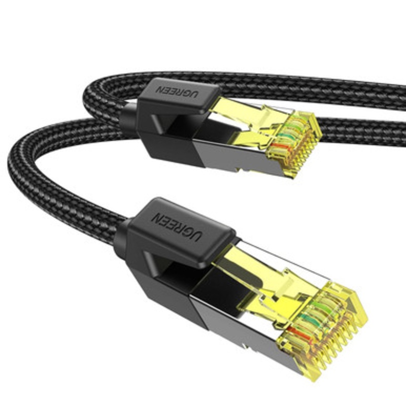 Ugreen Patch Cord Cat7 F/ftp Round Ethernet Cable Pure Copper With Cotton Braid,3M | 80424