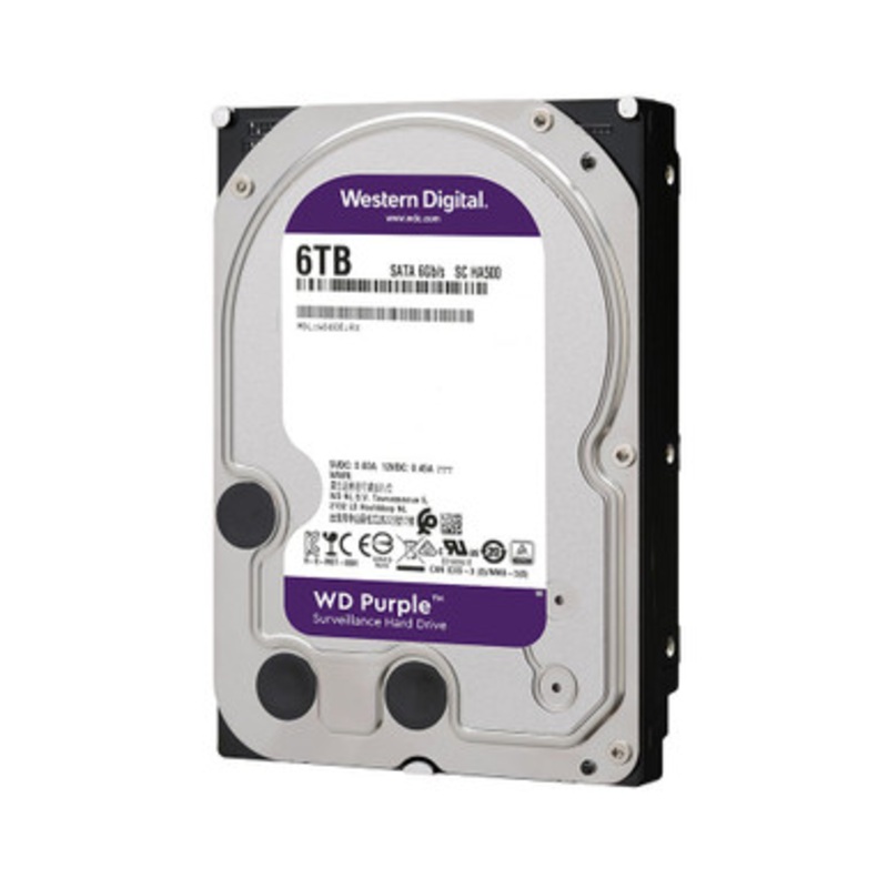 WD Purple 6TB 3.5 SATA Surveillance Internal HDD | WD60EJRX
