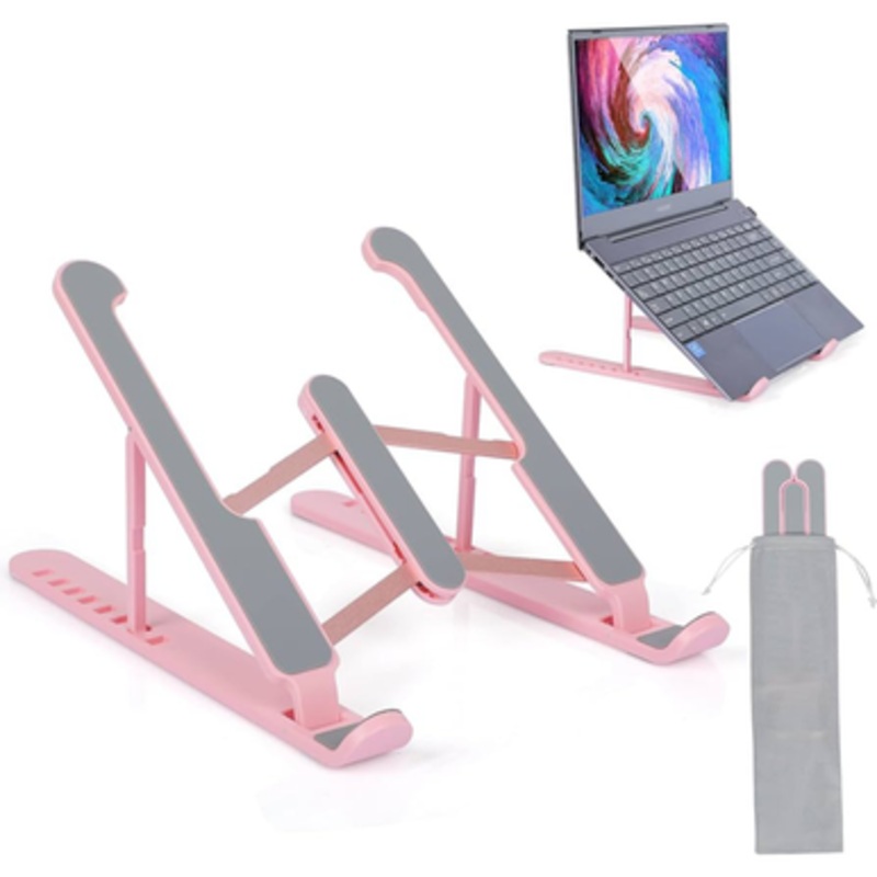 Adjustable 10-17 Foldable Laptop Stand A9 – Pink | A9