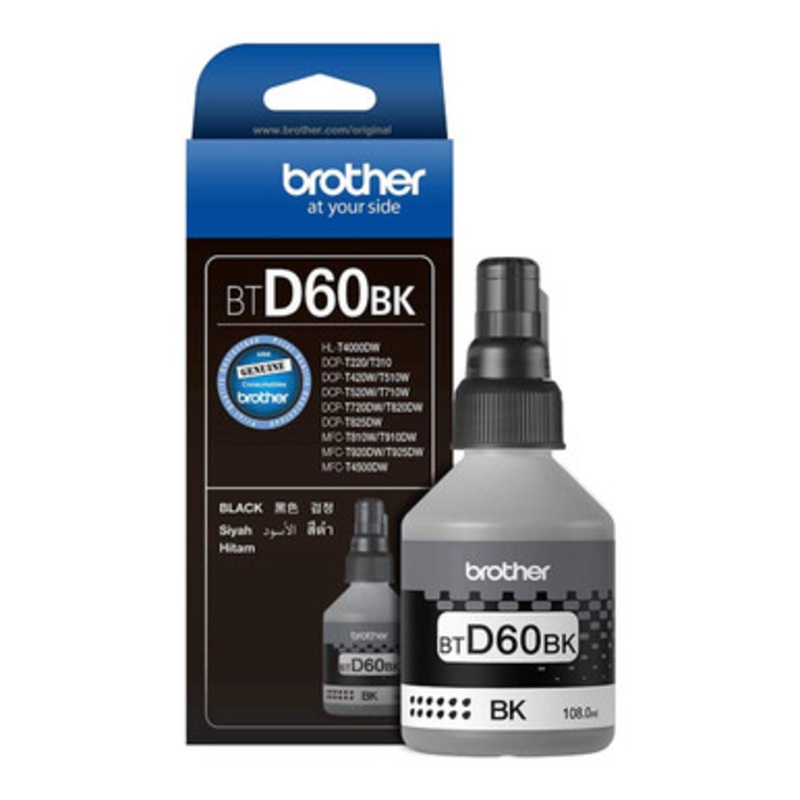 Brother BTD60BK Genuine Brother High Yield Ink Bottle Black | 8ZCAE100140