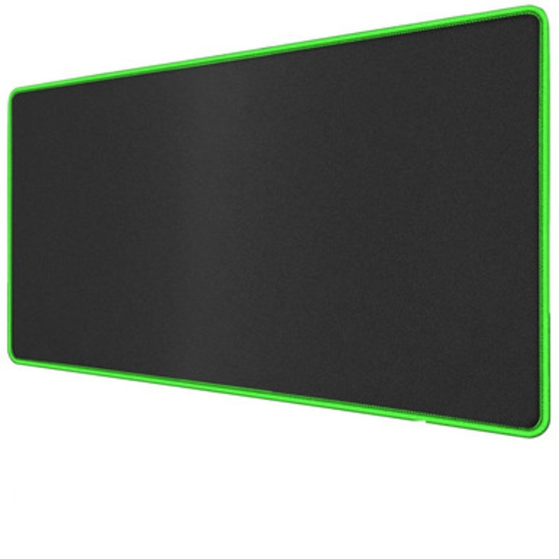 Green Edge Medium 300*600 Mouse Pad – Black