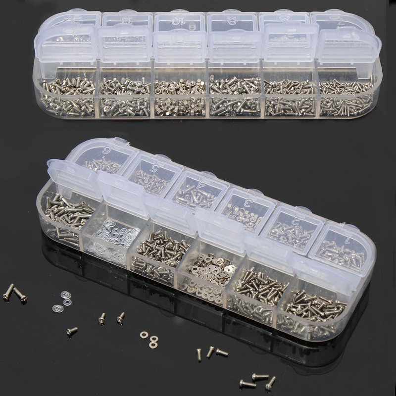 Sun Glassess Eyeglasses Screws Nuts Accessories Set Repair Tool With a Plastic Case