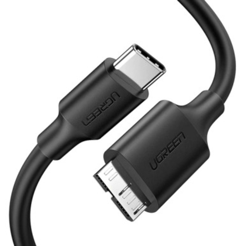 UGREEN Hard Disk  Data  Cable ,  Micro USB 3.0 To USB-C 3.1 3A Cable | 20103