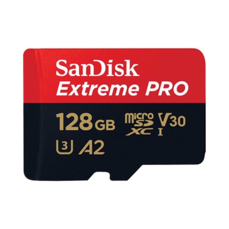 SanDisk 128GB Extreme PRO 200MB/s microSD UHS-I Card | SDSQXCD-128G-GN6MA