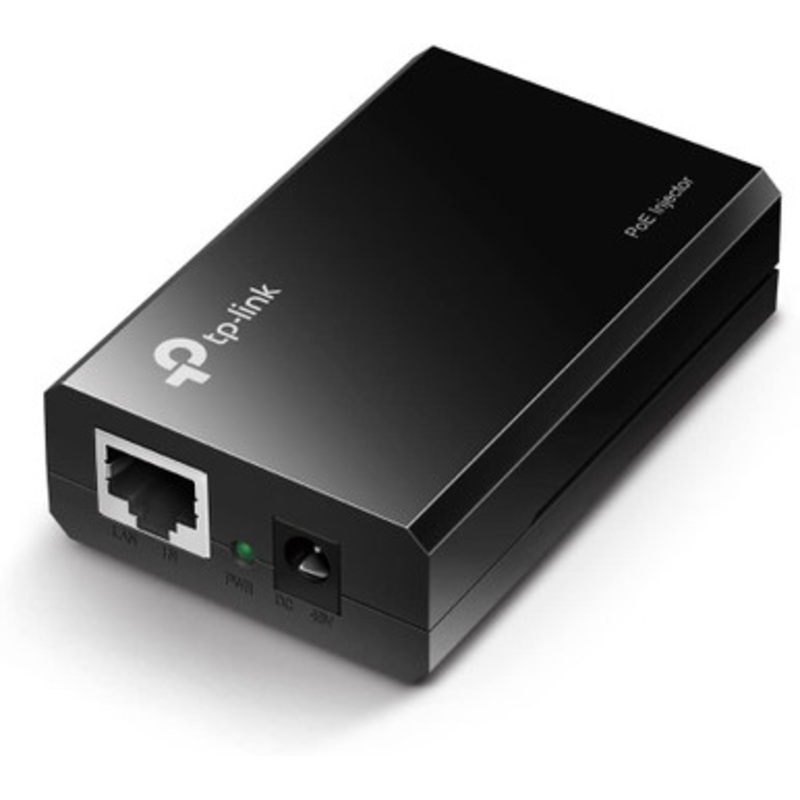 TP-LINK 802.3af Gigabit PoE Injector | Convert Non-PoE to PoE Adapter | Auto Detects the Required Power, up to 15.4W | Plug & Play | Distance Up to 100 meters (328 ft.) | Black (TL-PoE150S)