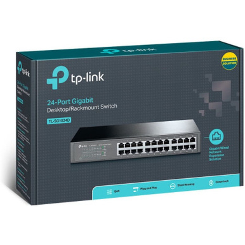 TP-Link Switch 24 Port Gigabit, Rackmountable | SG1024D