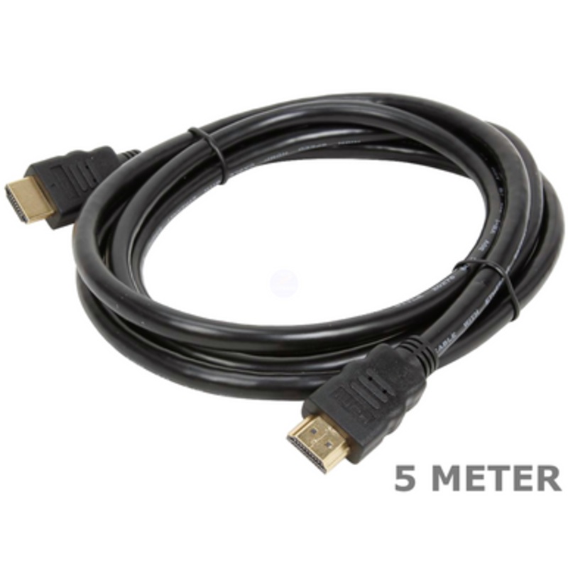 TechnoSAT HDMI Cable  5 meter High Speed HDMI to HDMI  – Audio/Video