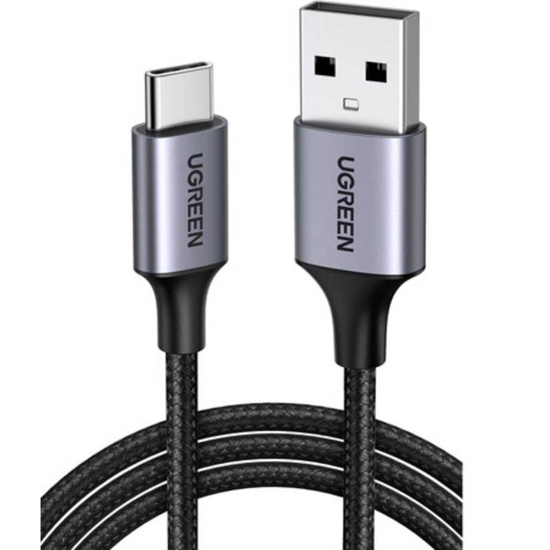 UGREEN USB to USB-C Fast Charge & Sync Cable Aluminum Case 1M Black | 60126