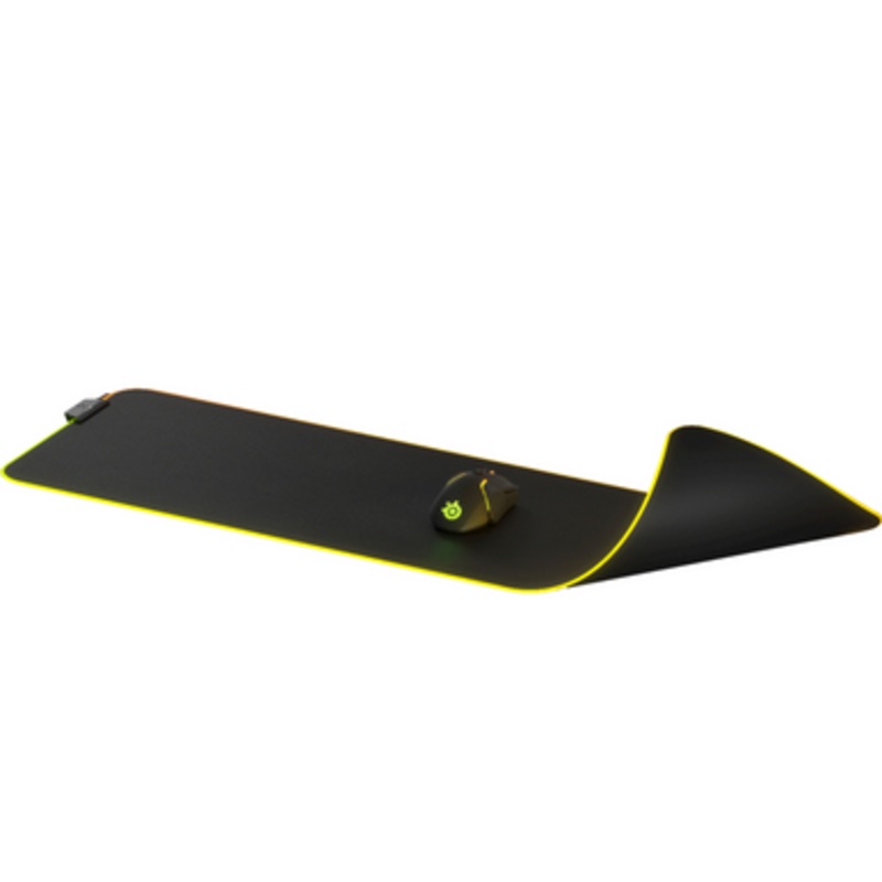 Yellow Edge Medium (300*600) Mouse Pad – Black | MP-0025
