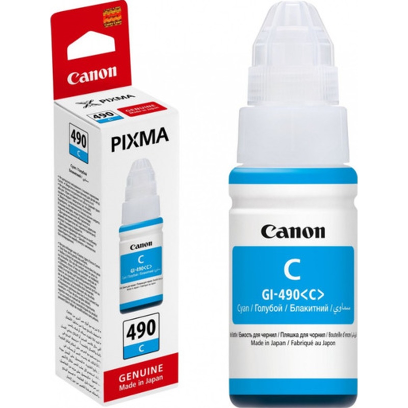 Canon INK GI-490 CYAN INK BOTTLE – Original