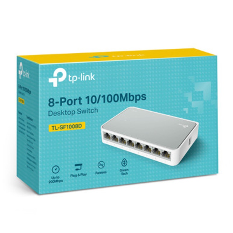 TPLINK 8-Port 10/100Mbps Desktop Switch | TL-SF1008D