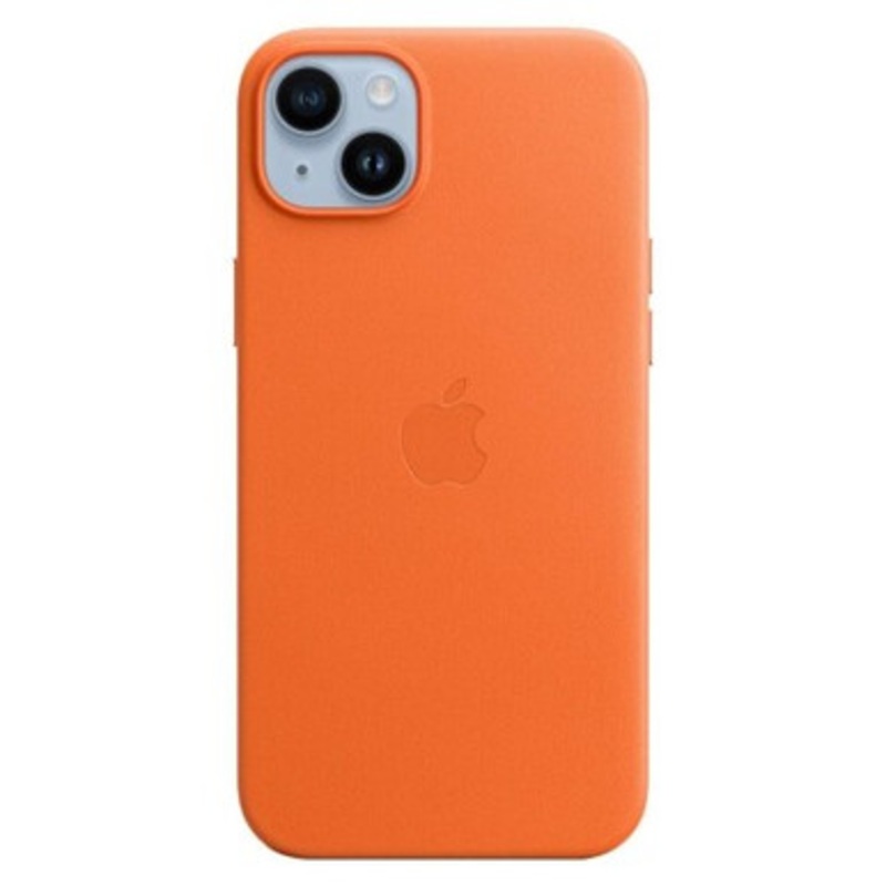 Apple iPhone 14 Plus Leather Case with MagSafe – Orange | MPPF3