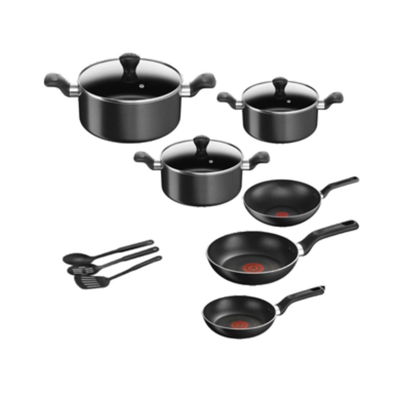 Tefal Super Cook 12 pc Set – Black |  B459SC84