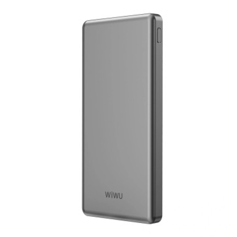 WIWU Wi-P013 Ultra Slim Power Bank , 10000mAh multi ports- Gray | P013-GY