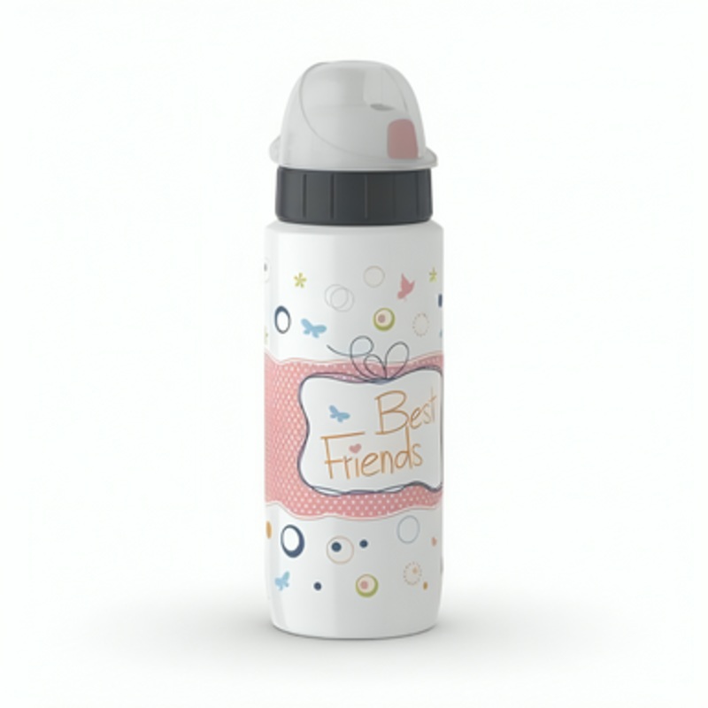 Tefal Drink2go Light Steel – Decor Best friends 0,6L White | K3192312