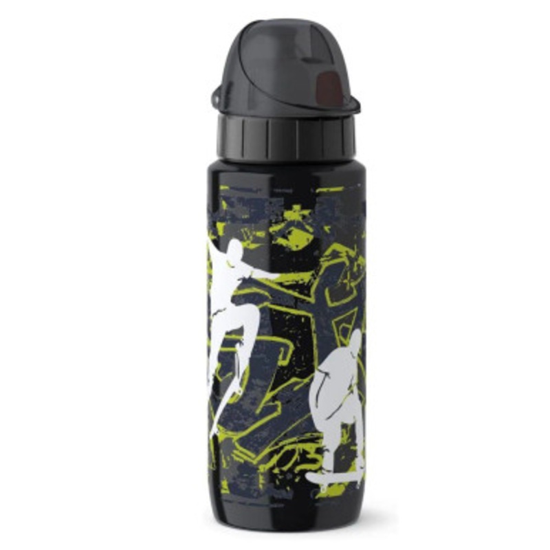 Tefal Drink2go Light Steel – Decor skateboard 0,6L Black | K3192112