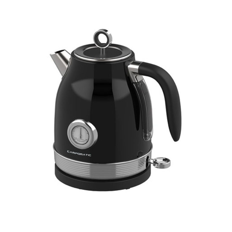 Campomatic Stainless steel kettle black | KR22B