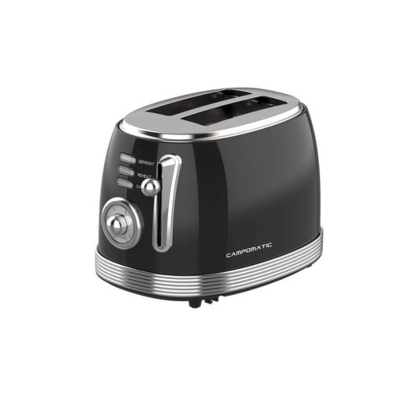Campomatic Toaster 2 Slices Black | TR20B