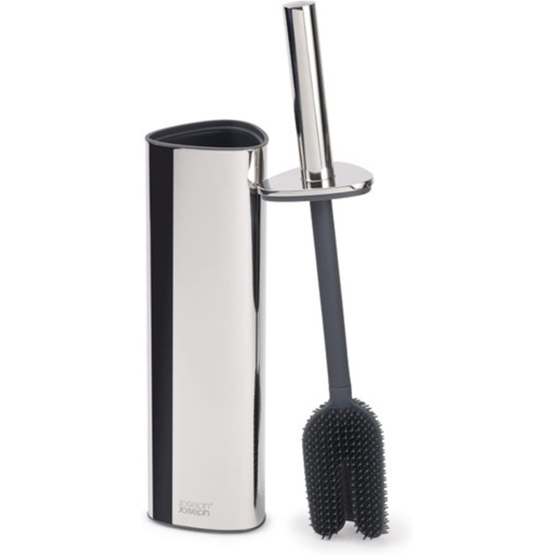 Joseph Joseph Flex 360 Luxe Advanced Toilet Brush with Stainless-Steel Finish | 70583