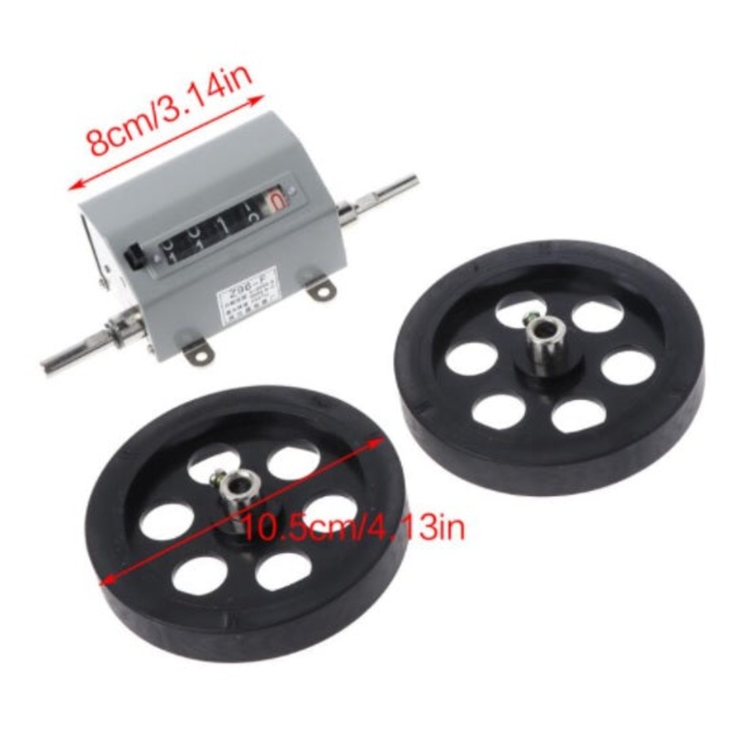 Textile Printing Dyeing Meter Counter Rolling Wheel Mechanical Length Counter