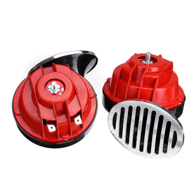 1 Pair DC 12V Super Loud 300dB Universal Air Snail Horn Waterproof For Motorcycle Car Truck