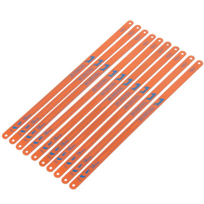 10Pcs 18 TPI Metal Hacksaw Blades 12x300mm Steel Cutting Saw Blades