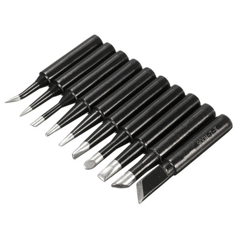 10pcs 900M-T Soldering Iron Tips for Hakko Soldering Rework Station Tool