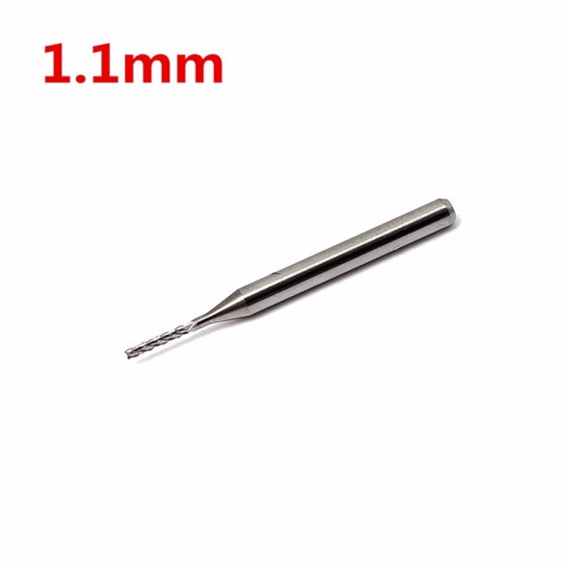 1.1mm Carbide End Mill Cutter CNC/PCB Engraving Bit Mini CNC Router Cutting Bit