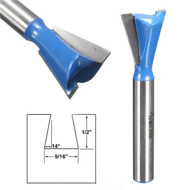 1/4 Inch Shank Dovetail Joint Router Bit Woodworking Cutter