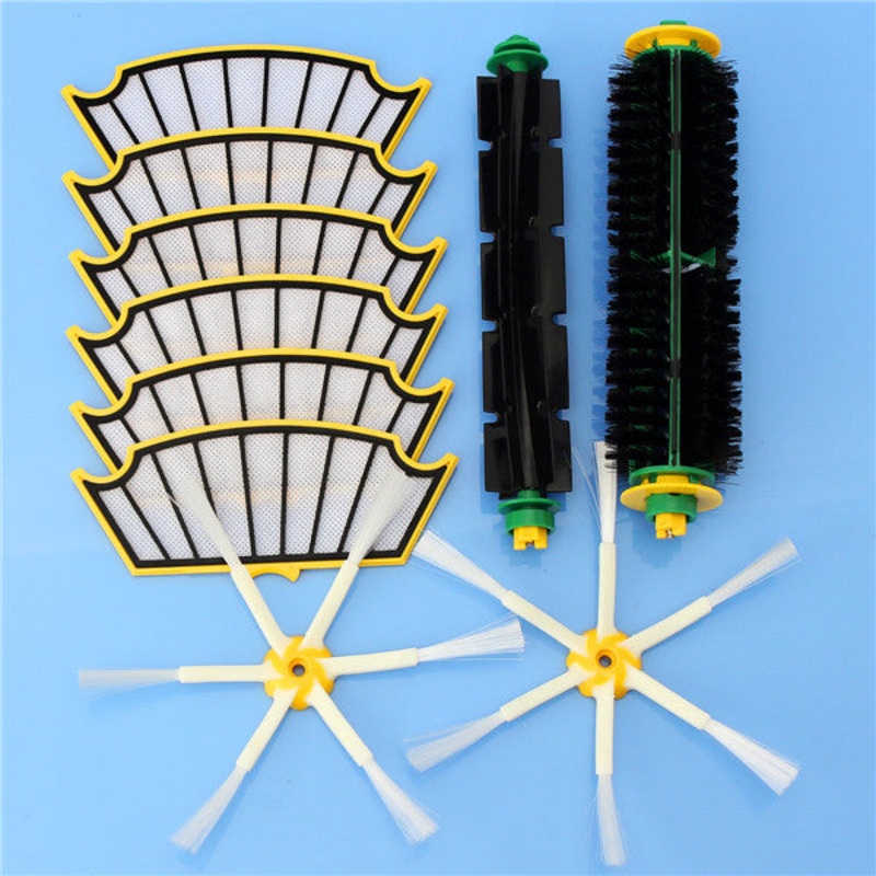 10pcs Vacuum Cleaner Accessories Kit Filters and Brushes for iRobot Roomba 500 Series
