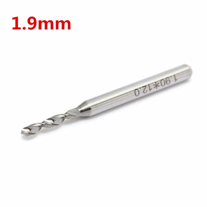1.9mm Carbide Tungsten Steel 3.175mm Round Shank Micro PCB Drill Bit For Engraving Machine