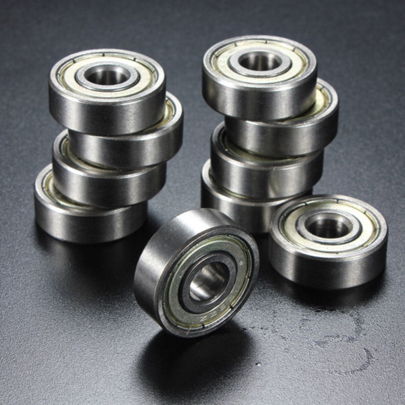 10Pcs 8x24x8mm Metal Sealed Shielded Deep Groove Ball Bearing 628ZZ