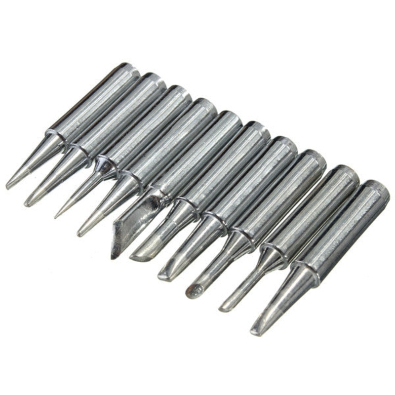 10pcs 900M-T Soldering Iron Tip Set Soldering Station Tool Kit