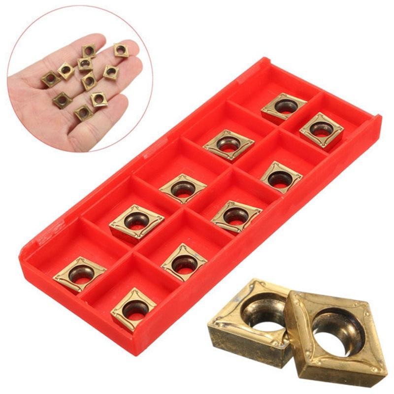 10pcs CCMT09T308-PM YBC251 Carbide Insert Carbide Cutter Turning Tool