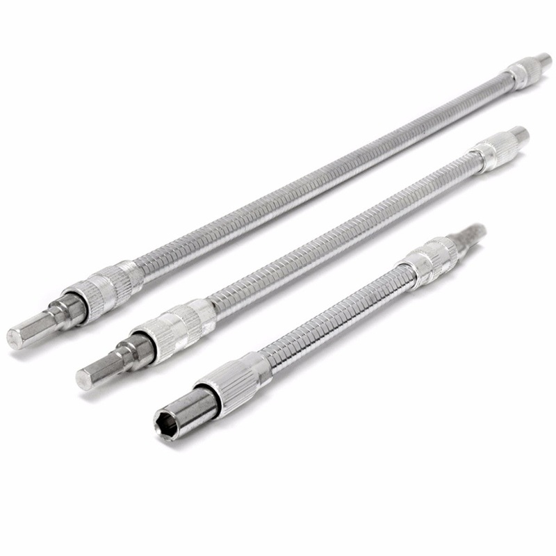 1/4 Inch Hex Metal Flexible Bending Shaft Extension Bar Screwdriver Parts