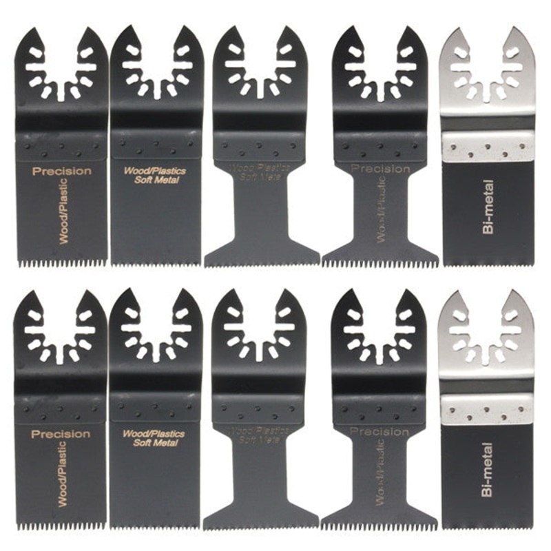 10pcs Oscillating Multitool Saw Blades Set for Fein Bosch Porter Dewalt