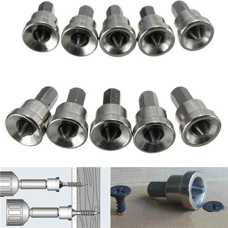10pcs PH2 Dimplers Drill Bit Drywall Screw Setter