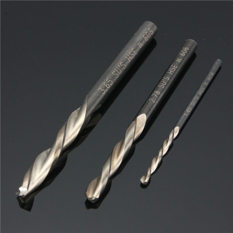 1.45/2.78/3.65mm Shank Alloy Left Drill Bit Left Hand Drill