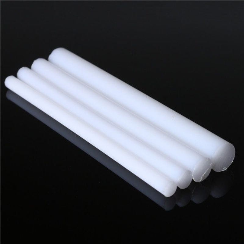 White Round Plastic Rod Bar Acetal Acrylic Rod 5mm to 10mm Diameter 100mm Length Acetal Rod