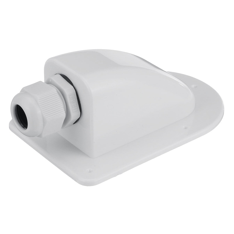 Solar Single Cable Entry Gland Box Curved Connector Waterproof For RV Campervan oat Vehicle Roof Mount